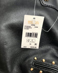 Michael Kors Black Leather Studded Astor Pouchette