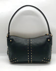 Michael Kors Black Leather Studded Astor Pouchette