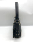 Michael Kors Black Leather Studded Astor Pouchette