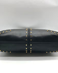 Michael Kors Black Leather Studded Astor Pouchette