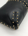 Michael Kors Black Leather Studded Astor Pouchette