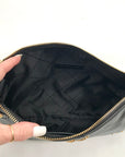 Michael Kors Black Leather Studded Astor Pouchette