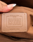 Coach Brown Coated Canvas Zip Top Tote Bag 4455