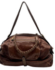 Gryson Brown Distressed Leather Tote Bag