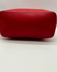 Michael Kors Red Pebbled Leather Tote Bag