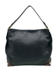Michael Kors Black & Brown Pebbled Leather Joplin Shoulder Hobo Bag