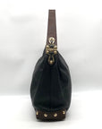 Michael Kors Black & Brown Pebbled Leather Joplin Shoulder Hobo Bag