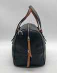 Vera Bradley Black Leather Gallatin Satchel Bag