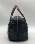 Vera Bradley Black Leather Gallatin Satchel Bag