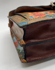 Patricia Nash French Riviera Print Leather Crossbody