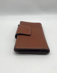 Fossil Brown Leather Double Snap Logan Wallet