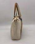 Coach Jacquard Fabric And Pebbled Leather 2Way Satchel