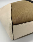 Coach Jacquard Fabric And Pebbled Leather 2Way Satchel