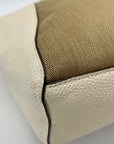 Coach Jacquard Fabric And Pebbled Leather 2Way Satchel