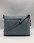 Light Blue Leather Fossil Kinley Crossbody Bag