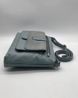 Light Blue Leather Fossil Kinley Crossbody Bag