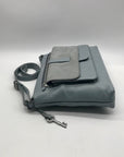 Light Blue Leather Fossil Kinley Crossbody Bag