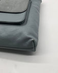 Light Blue Leather Fossil Kinley Crossbody Bag