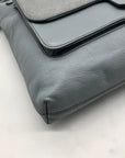 Light Blue Leather Fossil Kinley Crossbody Bag