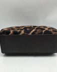 Michael Kors Brown Calf Hair Mini Selma Crossbody Bag