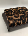 Michael Kors Brown Calf Hair Mini Selma Crossbody Bag