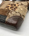 Coach Brown Monogram Patchwork Shoulder Bag 11497