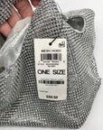 I.N.C. International Concepts Silver Mesh Crystal Hobo Bag
