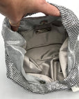 I.N.C. International Concepts Silver Mesh Crystal Hobo Bag