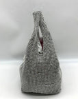 I.N.C. International Concepts Silver Mesh Crystal Hobo Bag