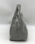 I.N.C. International Concepts Silver Mesh Crystal Hobo Bag