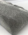 I.N.C. International Concepts Silver Mesh Crystal Hobo Bag