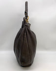 Marc Jacobs Grey Pebbled Leather Classic Q Hillier Hobo Bag