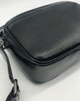 Karl Lagerfeld Black Rhinestone Duo Camera Crossbody