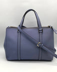 Kate Spade Light Blue Saffiano Leather Leila Triple Compartment Tote Bag