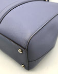Kate Spade Light Blue Saffiano Leather Leila Triple Compartment Tote Bag