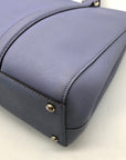 Kate Spade Light Blue Saffiano Leather Leila Triple Compartment Tote Bag