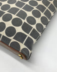 Kate Spade Gray Canvas Vintage Geometric Print Shoulder Bag