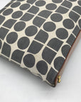 Kate Spade Gray Canvas Vintage Geometric Print Shoulder Bag