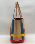 Tory Burch Colorful Striped Perry Tote Bag