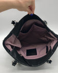 Coach Black Leather Gallery Pleated Tote Bag F13759