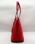 Kate Spade Red Saffiano Leather Cameron Street Lucie Tote