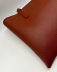 Vince Camuto Brown Pebbled Vegan Leather Luck Tote Bag
