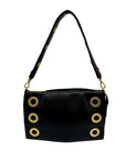 Hammitt Black Pebbled Leather Reversible Shoulder Bag