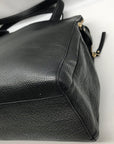 Kate Spade Black Pebbled Leather Brennan Grey Street Tote Bag