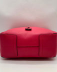 Furla Hot Pink Pebbled Leather Atena Hobo Bag