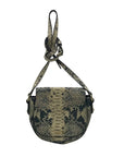Henri Bendel Genuine Leather Snakeskin Crossbody Bag