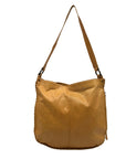 Hobo Butterscotch Leather Whipstitch Shoulder Bag