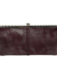 Hobo Purple Leather Lauren Clutch