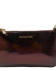 Michael Kors Oxblood Rouge Sombre Leather Shoulder Bag Gift Set
