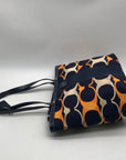 Coach Multicolored Signature Nylon Stripe Linear Tote Bag F23908